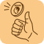 Instant fair coin flip logo